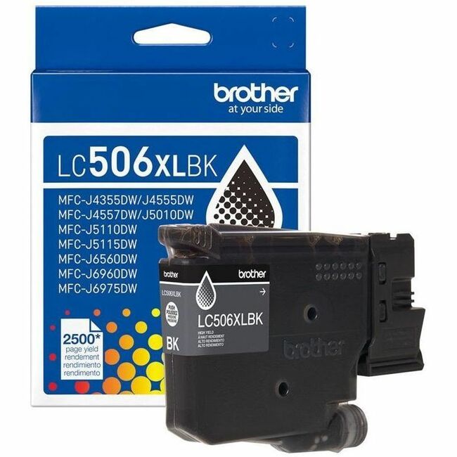 Brother LC506XLBKS Original High Yield Inkjet Ink Cartridge - Black - 1 Each