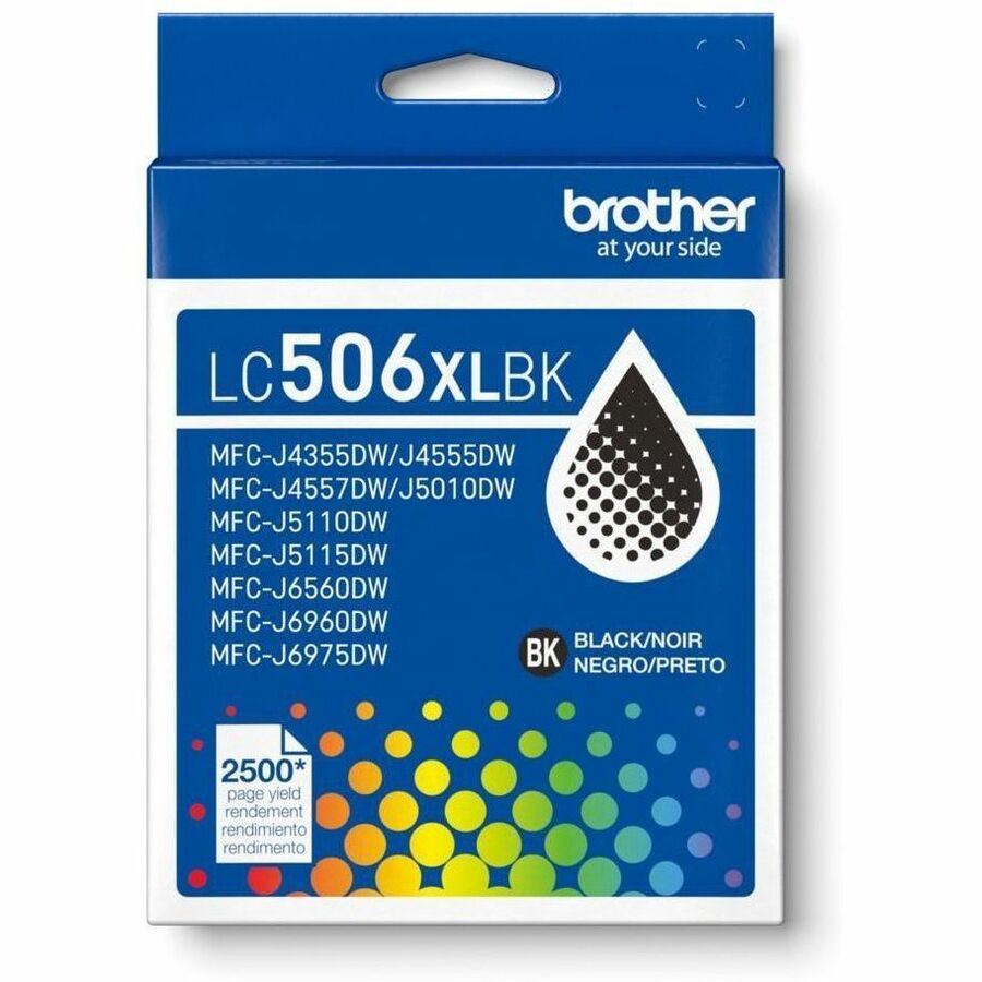 Brother LC506XLBKS Original High Yield Inkjet Ink Cartridge - Black - 1 Each