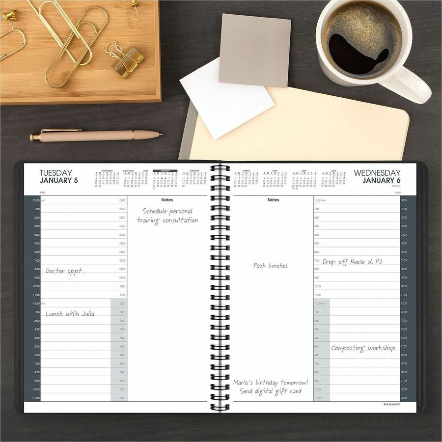 At-A-Glance 24-HourAppointment Book Planner