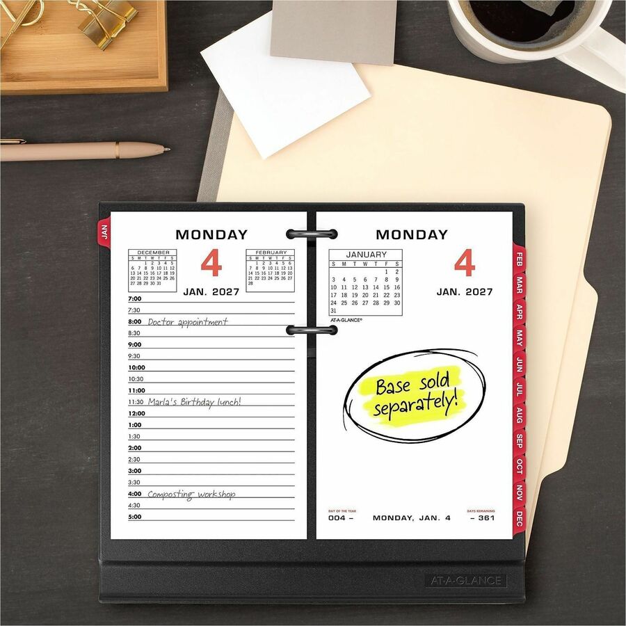 At-A-Glance Loose-Leaf Desk Calendar Refill