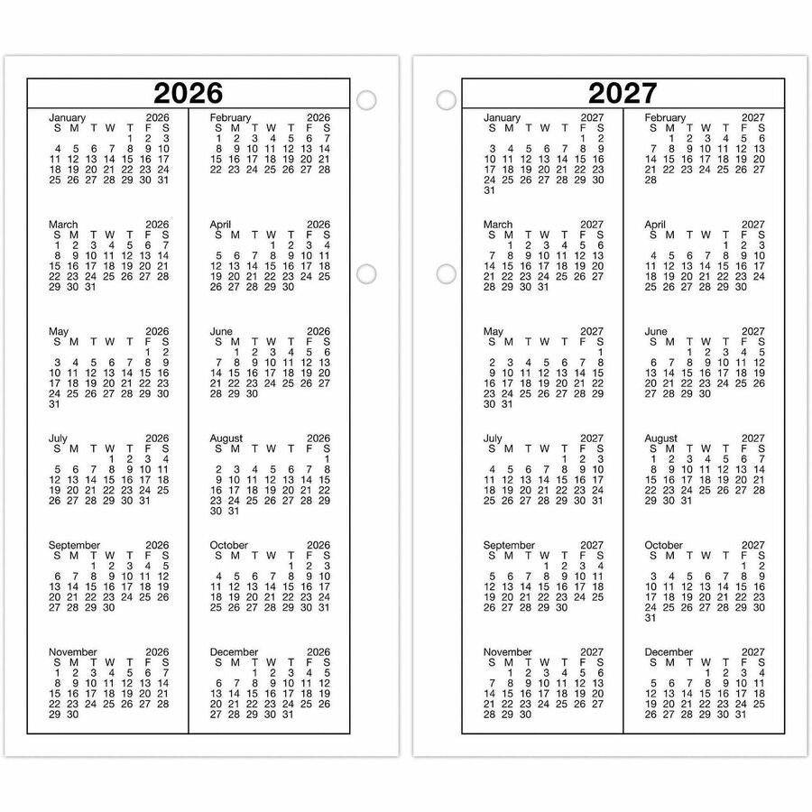 At-A-Glance Loose-Leaf Desk Calendar Refill