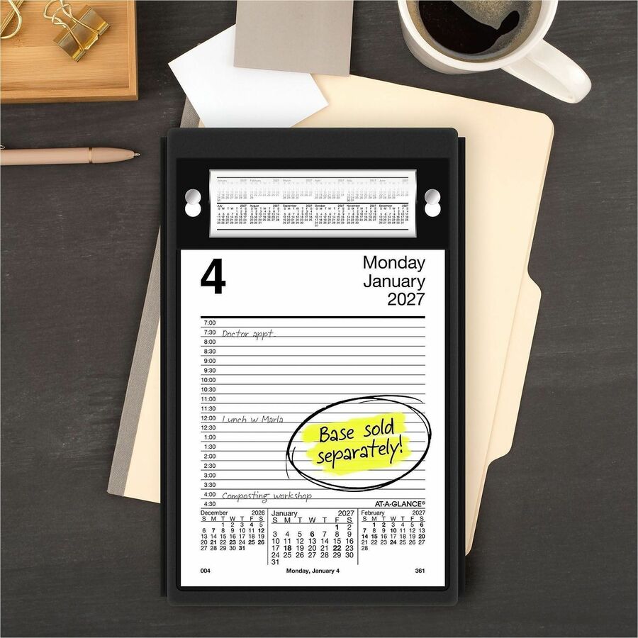 At-A-Glance Pad Style Desk Pad Calendar Refill