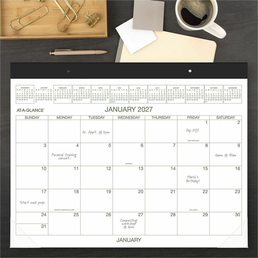 At-A-Glance 2-Color Desk Pad