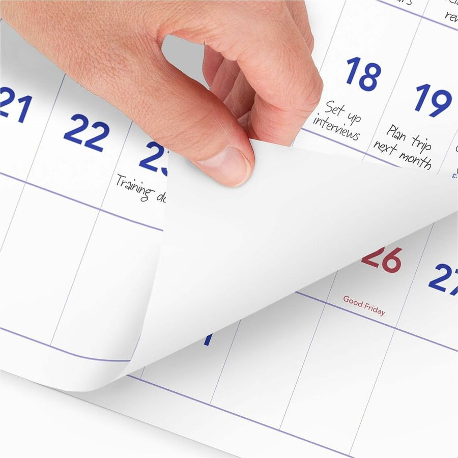 At-A-Glance 3-Month Horizontal Wall Calendar