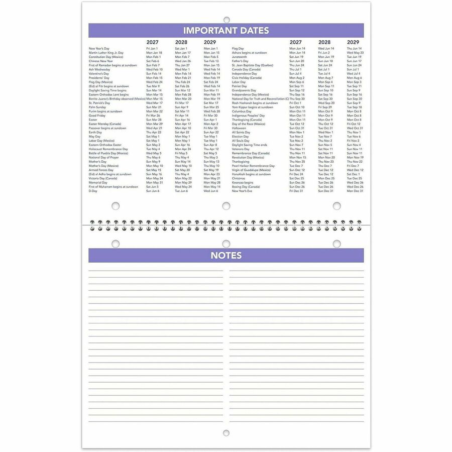 At-A-Glance Desk Wall Calendar