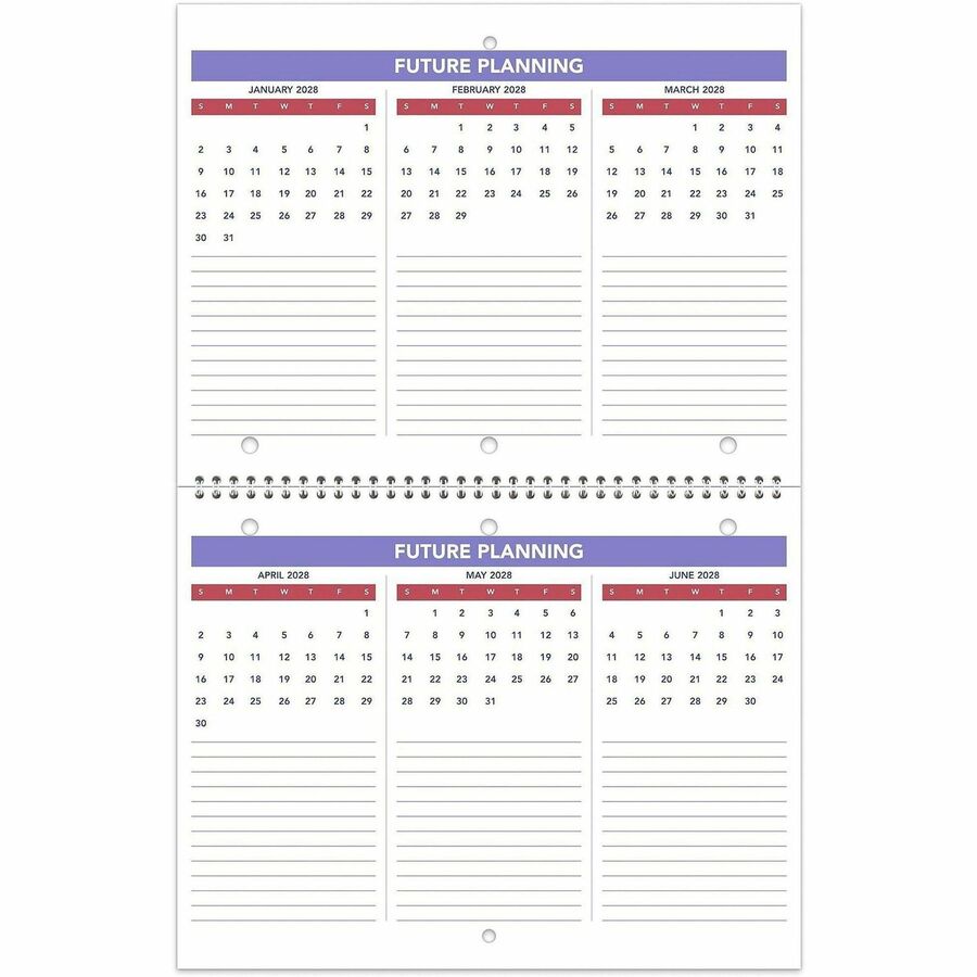 At-A-Glance Desk Wall Calendar