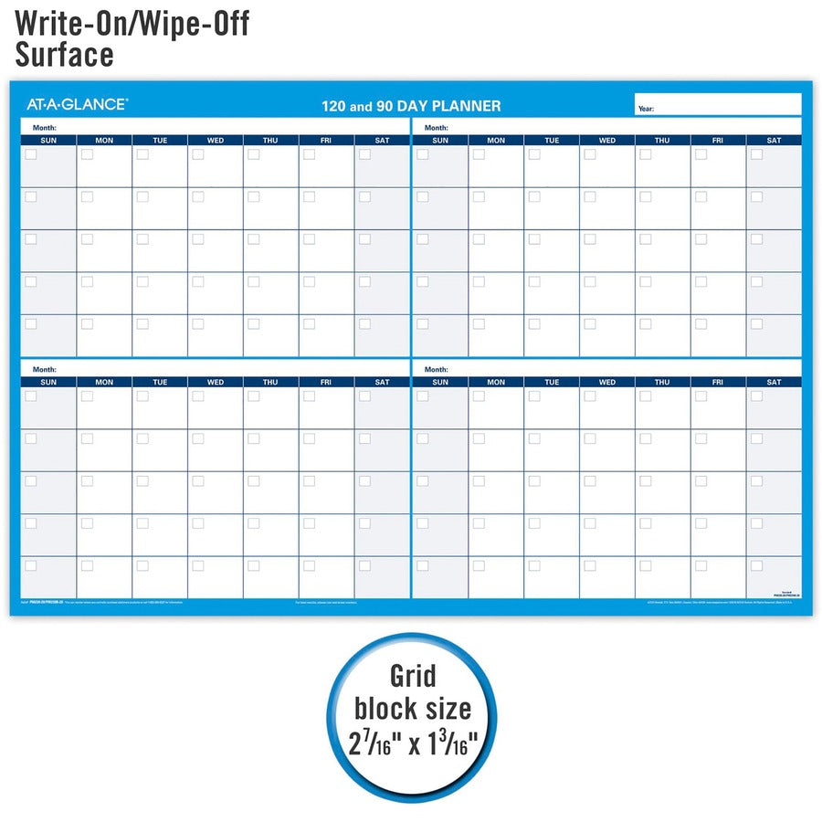 At-A-Glance 90/120-Day Erasable Wall Planner