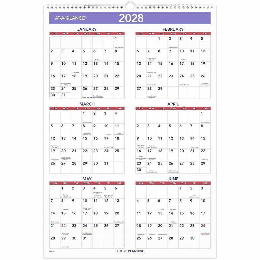 At-A-Glance 3-Month Wall Calendar