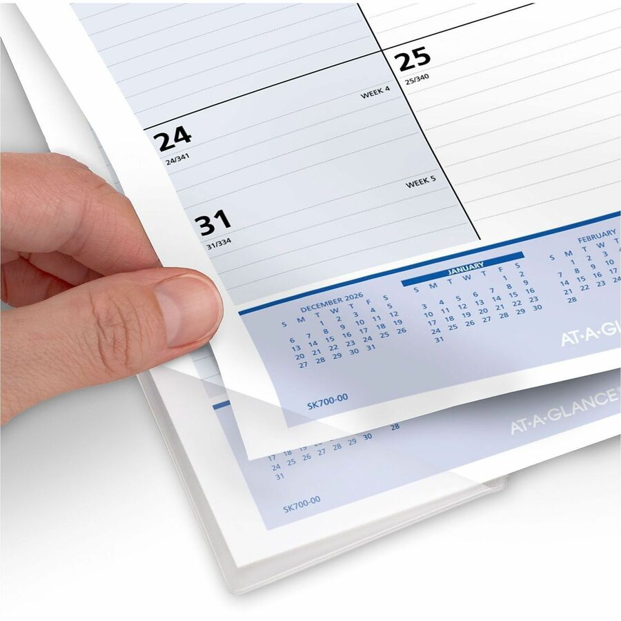 At-A-Glance QuickNotes Monthly Desk Pad Calendar, Standard