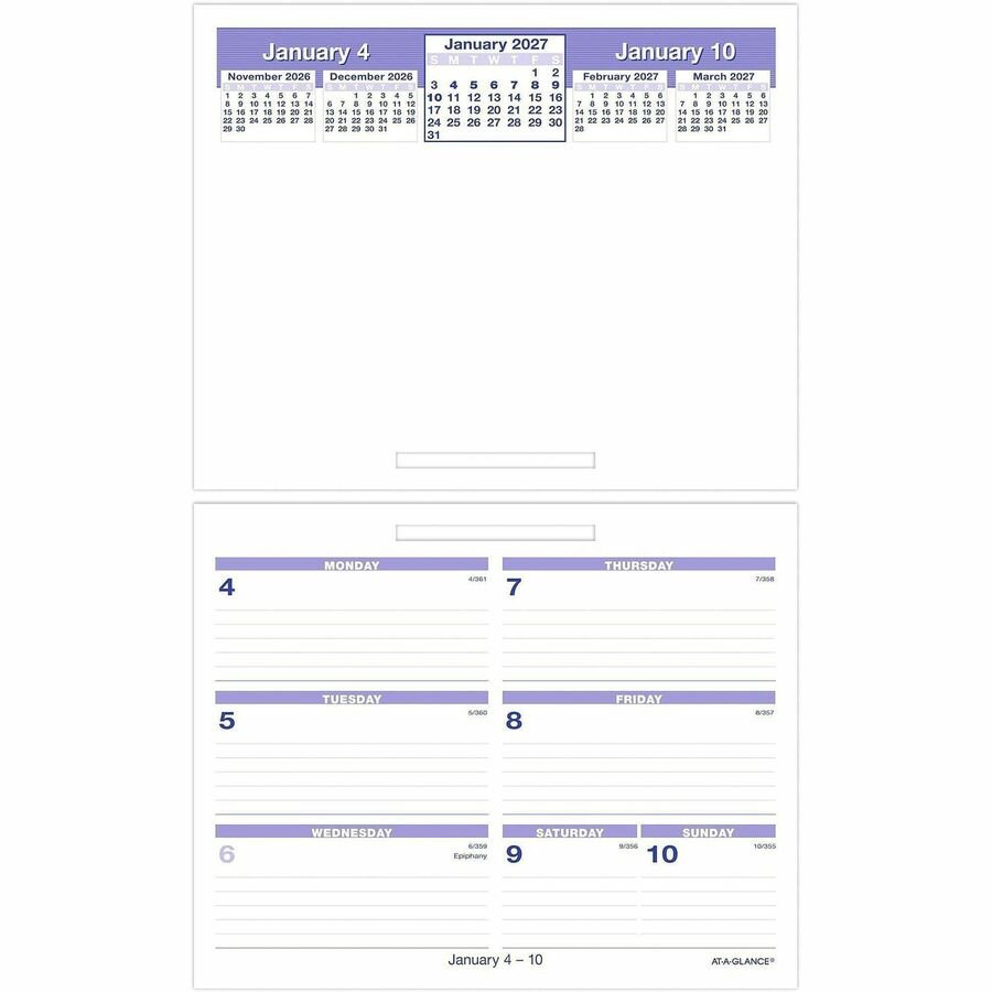 At-A-Glance Flip-A-Week Desk Calendar Refill