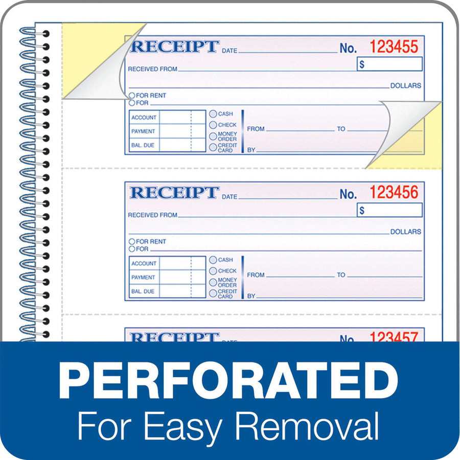 Adams Spiral 2-part Money/Rent Receipt Book