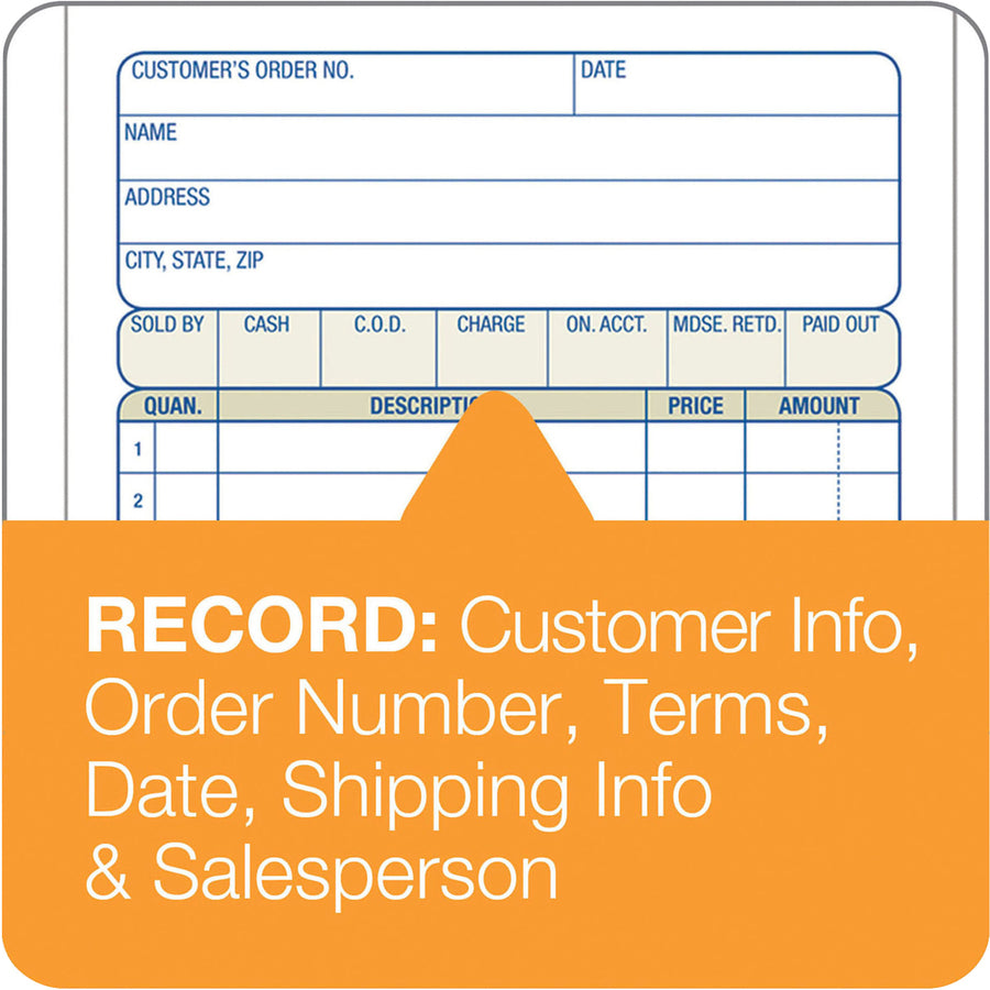 Adams Carbonless 3-part Sales Order Books