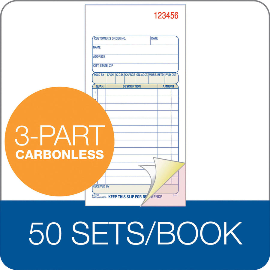 Adams Carbonless 3-part Sales Order Books