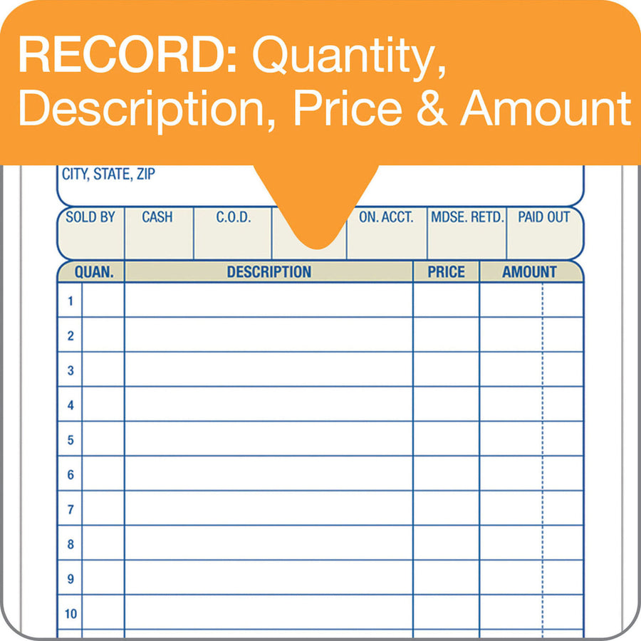 Adams Carbonless 3-part Sales Order Books