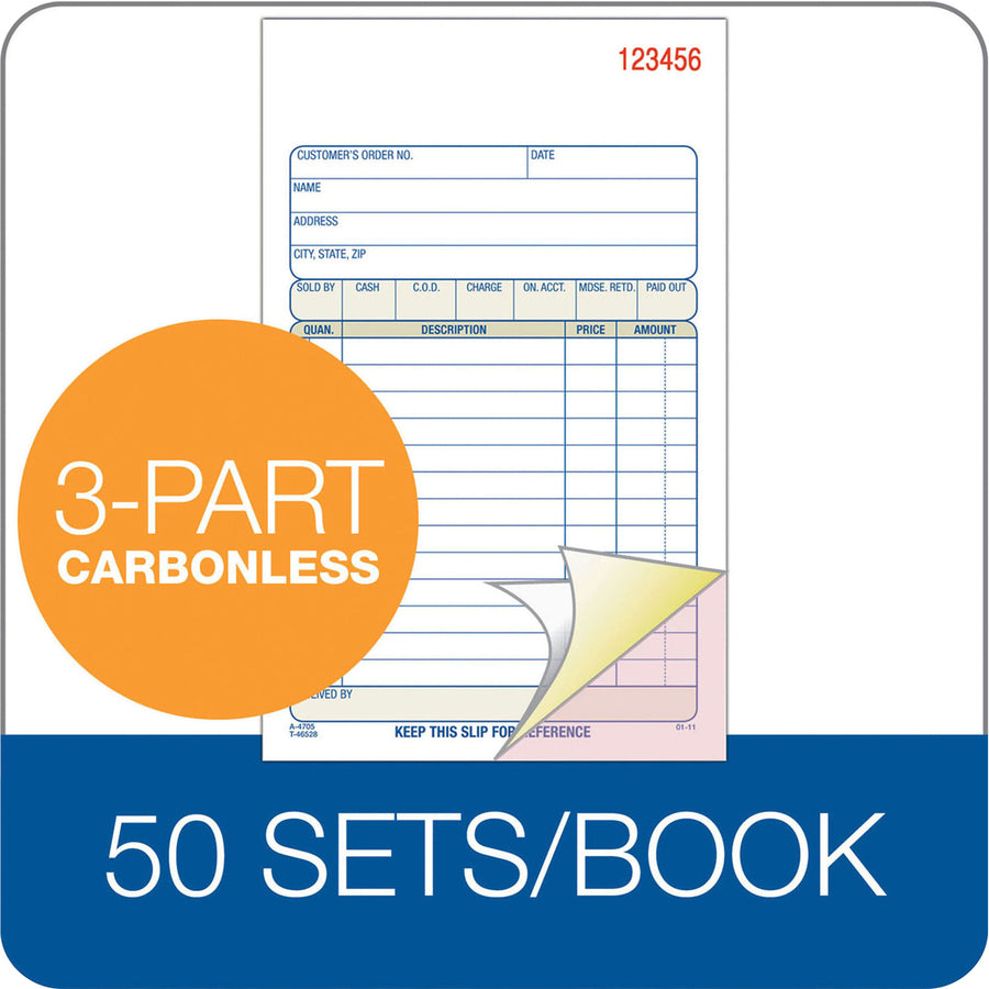 Adams Carbonless 3-part Sales Order Books