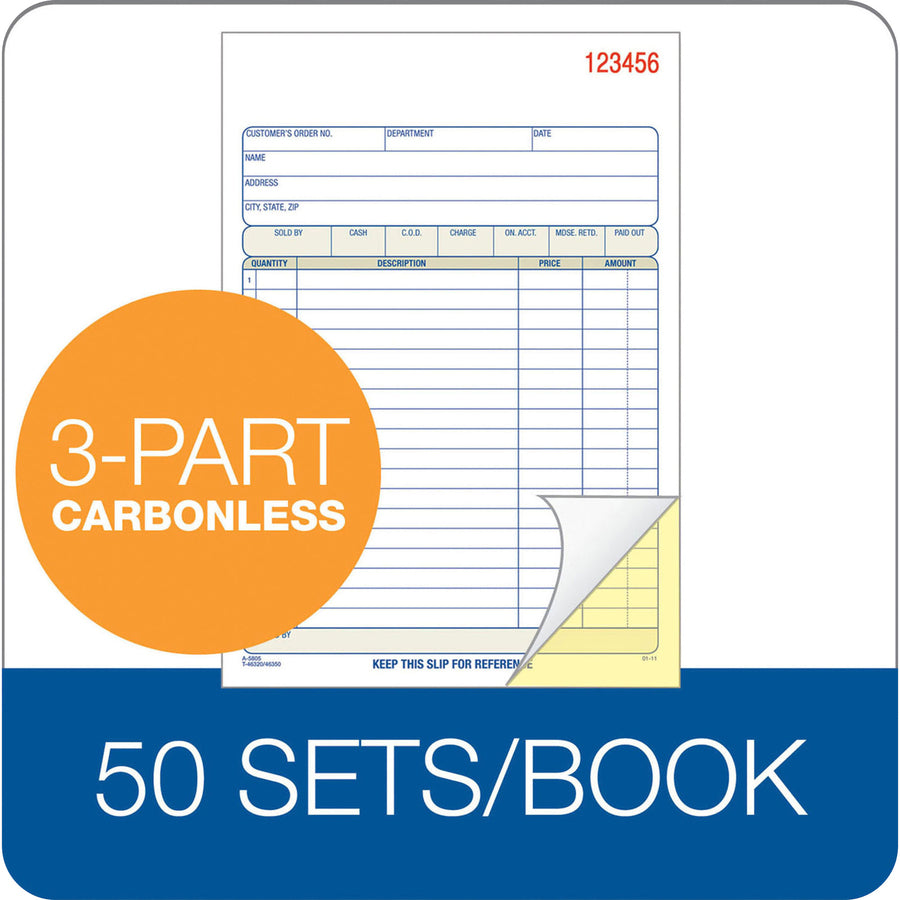 Adams Carbonless 3-part Sales Order Books