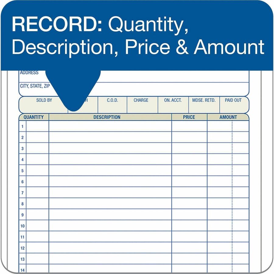 Adams Carbonless 3-part Sales Order Books