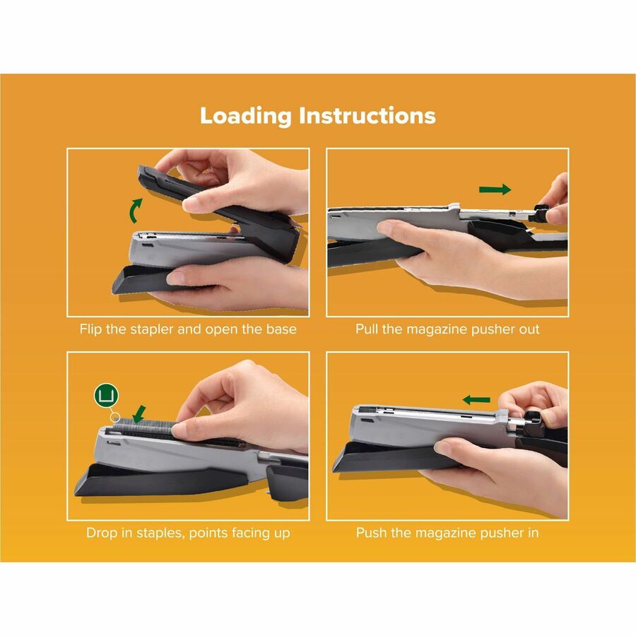 Bostitch InPower Spring-Powered Antimicrobial Desktop Stapler