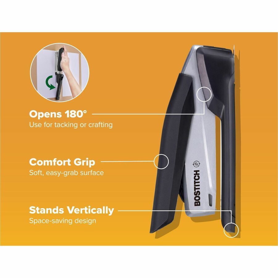 Bostitch InPower Spring-Powered Antimicrobial Desktop Stapler