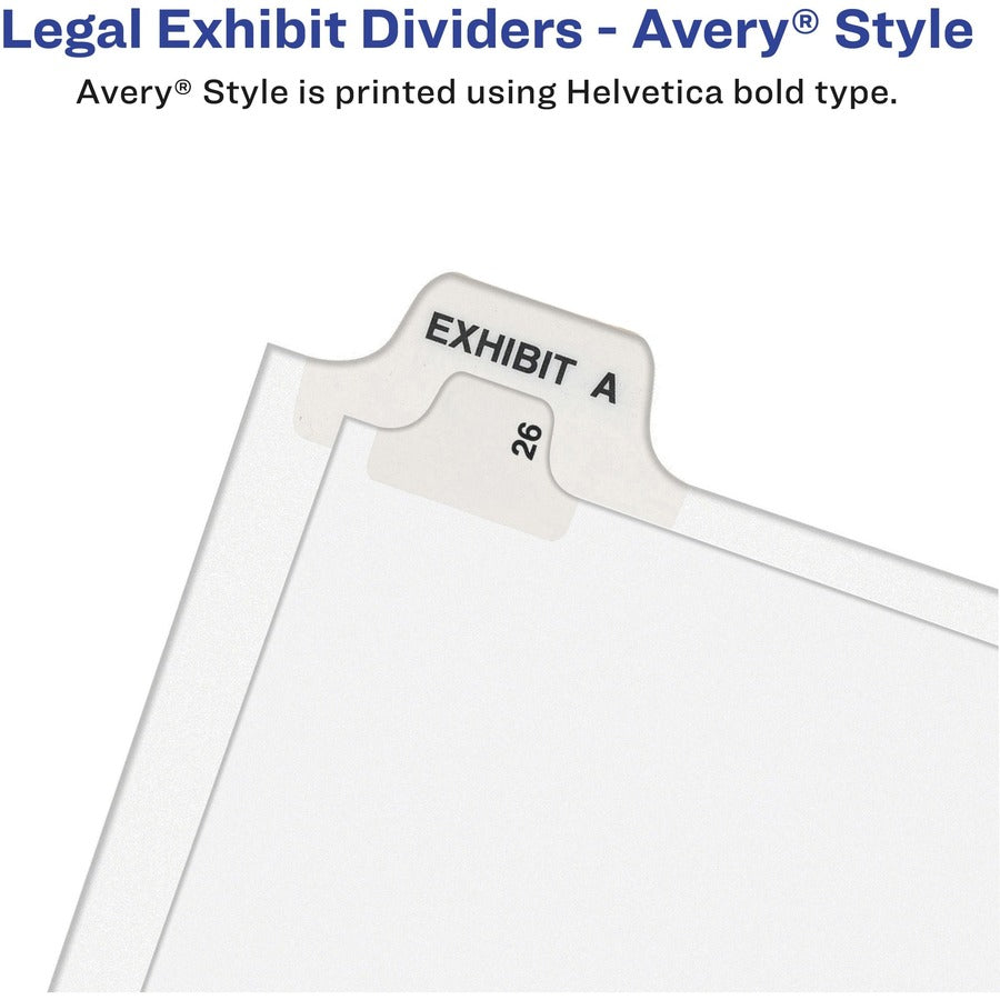 Avery® Individual Legal Exhibit Dividers - Avery Style