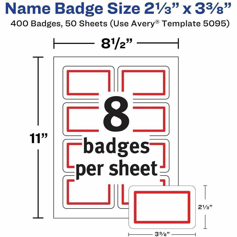 Avery® Name Badge Label