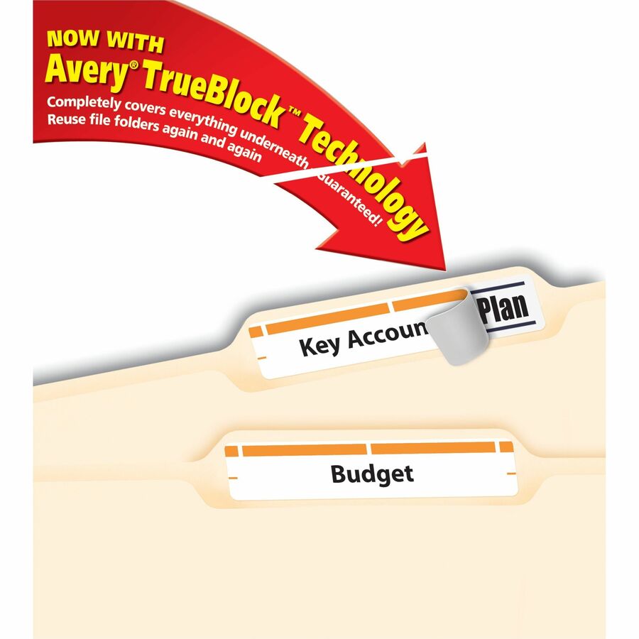 Avery® TrueBlock File Folder Labels