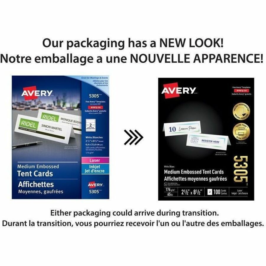 Avery® Medium Tent Cards
