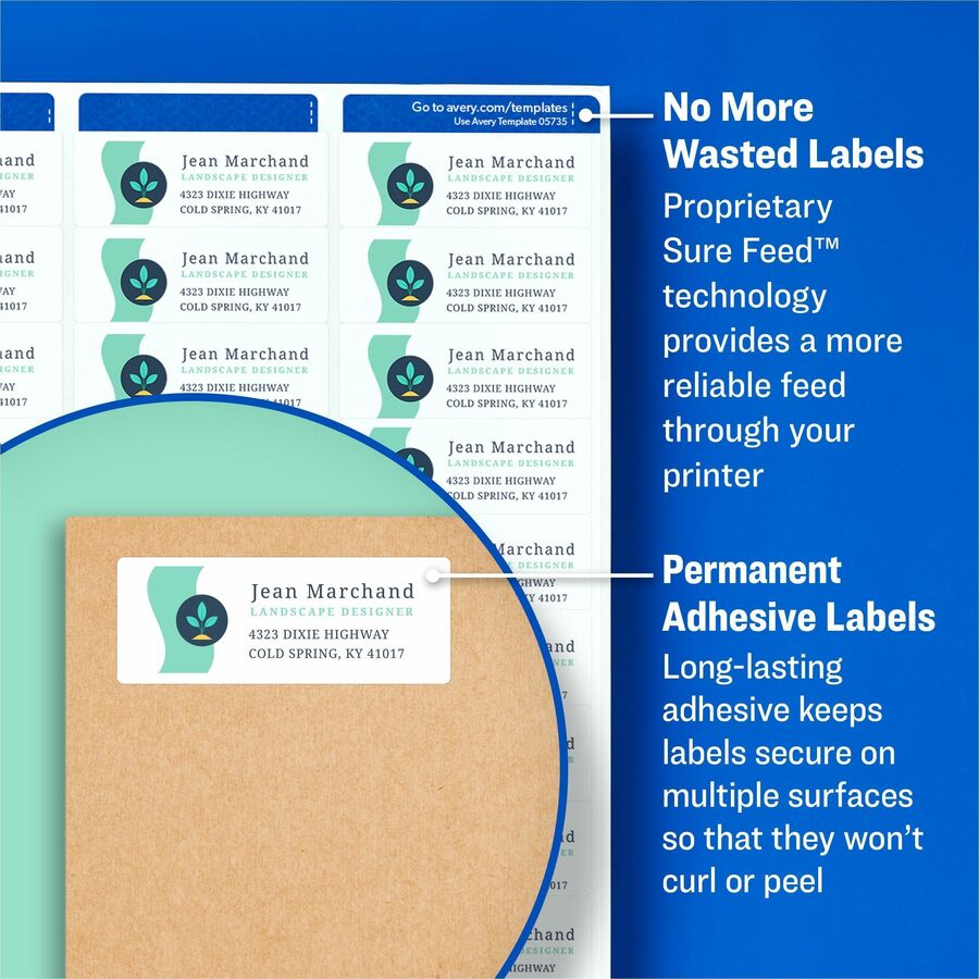 Avery® Send & Reply Piggyback Labels