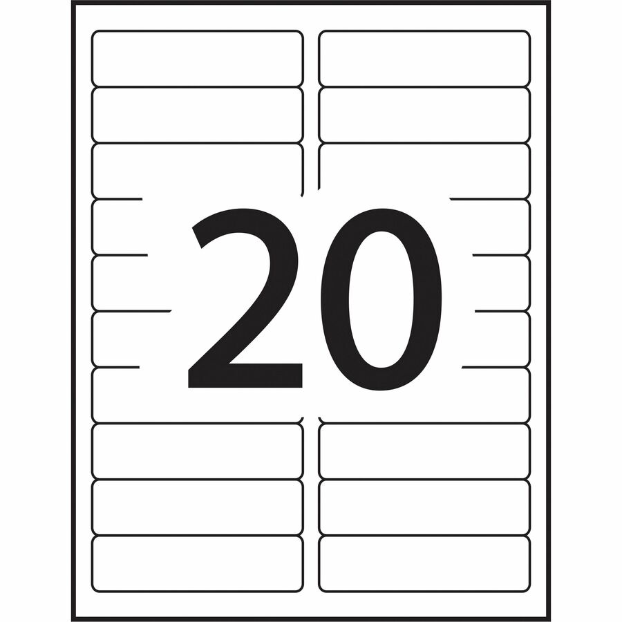 Avery® White Rectangle Labels with Sure Feed Technology