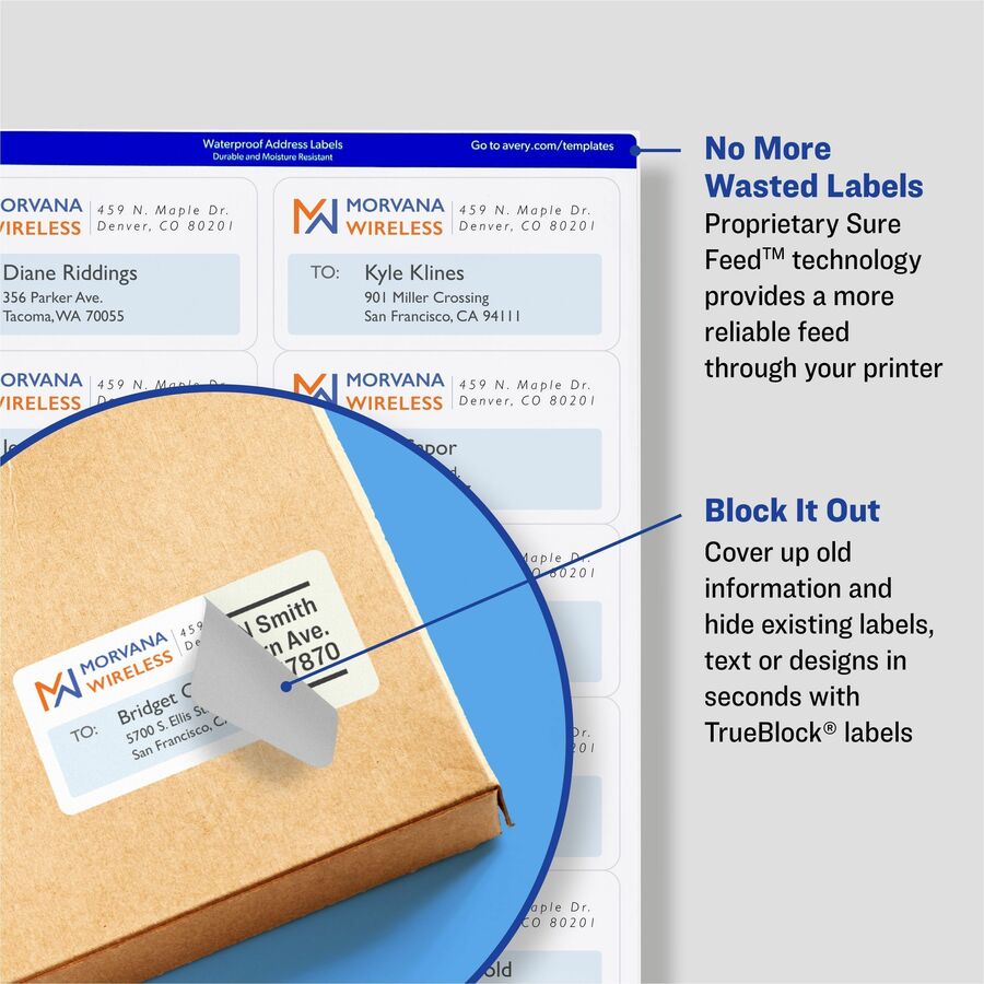 Avery® TrueBlock Shipping Labels