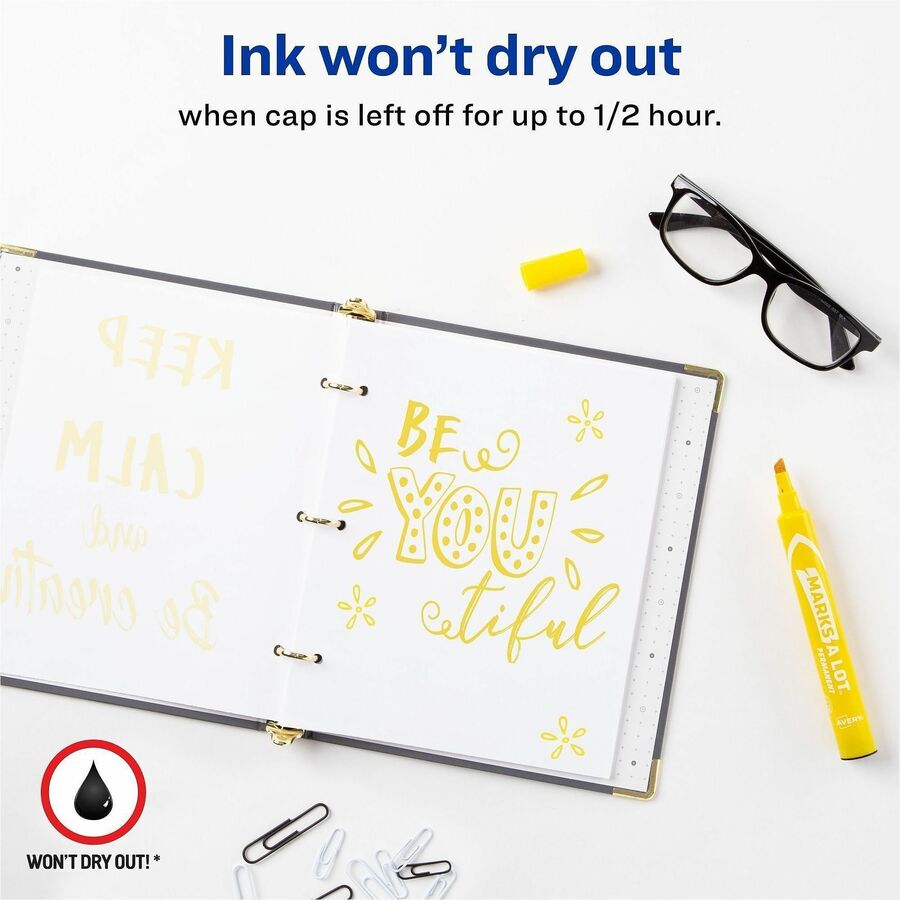 Avery® Marks A Lot Large Desk-Style Permanent Markers