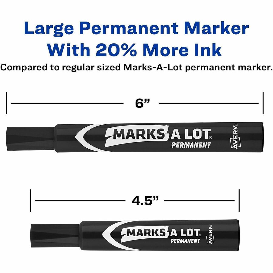 Avery® Marks A Lot Large Desk-Style Permanent Markers