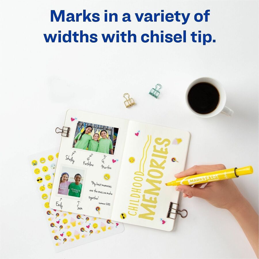Avery® Marks A Lot Large Desk-Style Permanent Markers