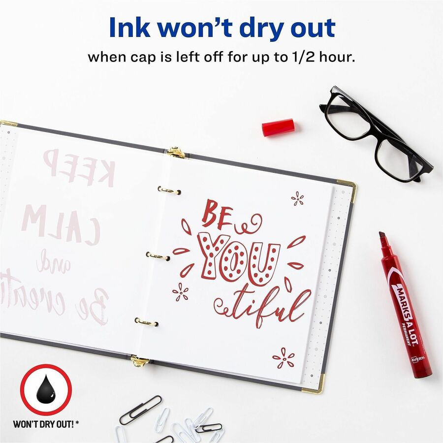 Avery® Marks A Lot Large Desk-Style Permanent Markers