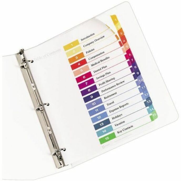Avery Ready Index Table of Contents Dividers