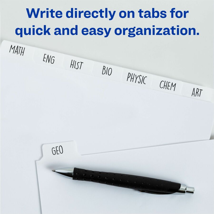 Avery® Plain Tab Write-On Dividers