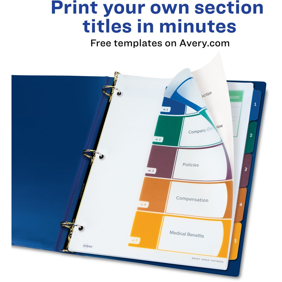 Avery® Ready Index Customizable TOC Binder Dividers