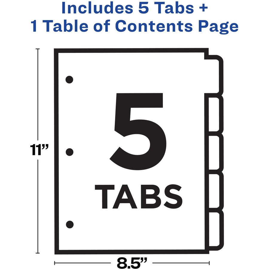 Avery® Ready Index Customizable TOC Binder Dividers