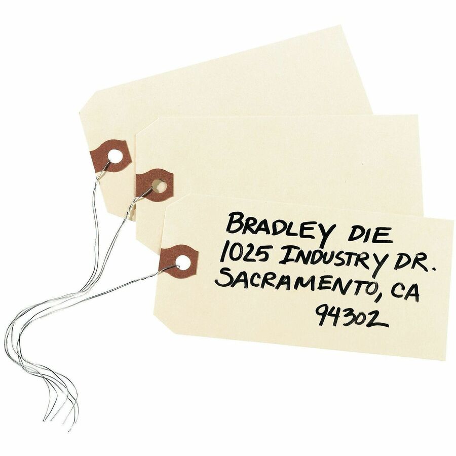Avery® Unstrung Shipping Tags, 11.5 pt. Stock, 3-3/4"x1-7/8" , 1,000 Manila Hang Tags