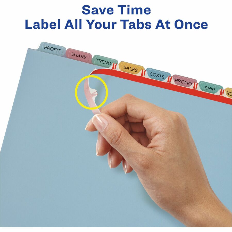 Avery® Print & Apply Translucent Dividers