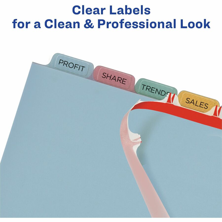 Avery® Print & Apply Translucent Dividers