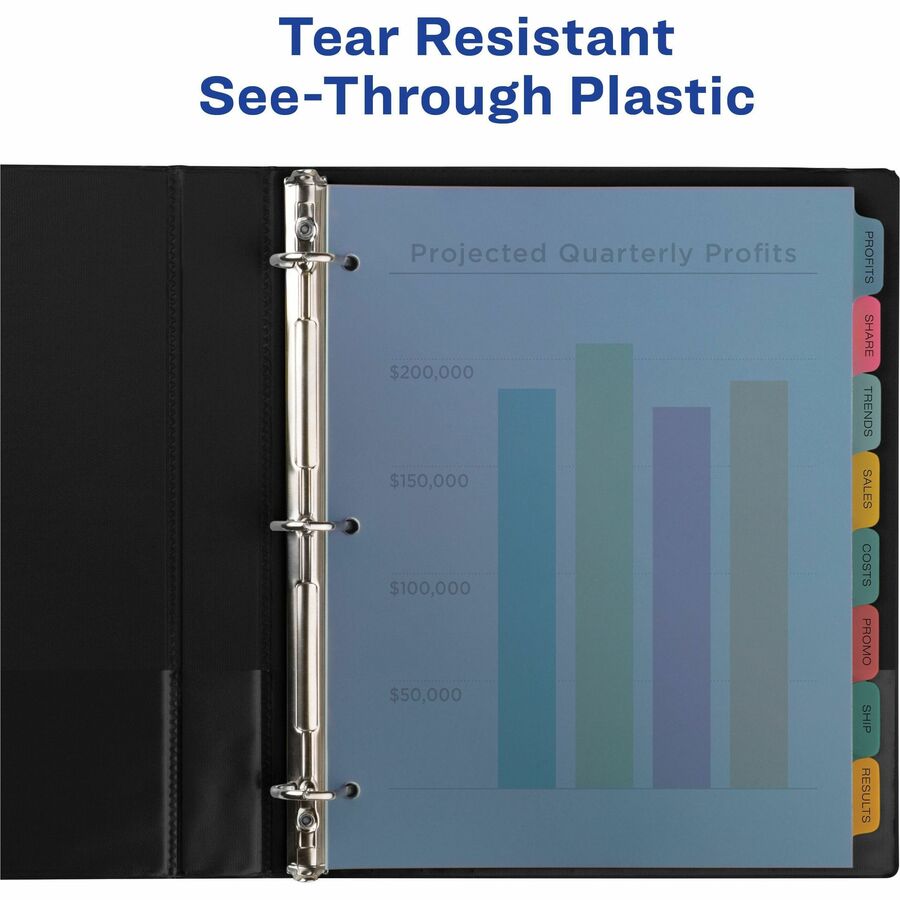 Avery® Print & Apply Translucent Dividers