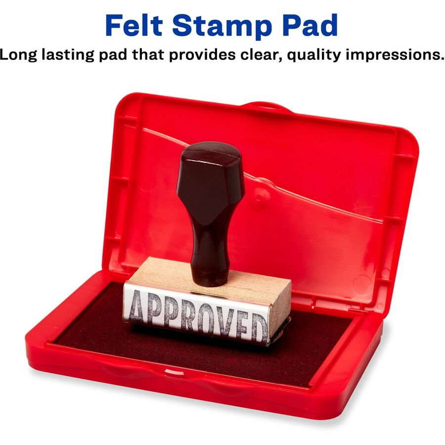 Carter's® Felt Red Stamp Pad, 2.75" x 4.27" (21071)