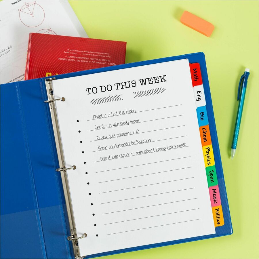 Avery® Big Tab Write & Erase 8-Tab Dividers (23079)