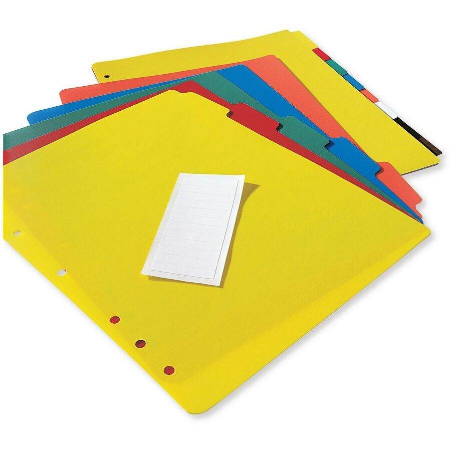 Avery® Plastic Tab Dividers w/ White Labels
