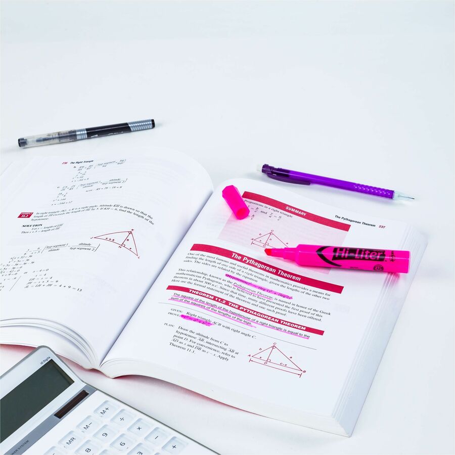 Avery® Hi-Liter, Desk-Style, Fluorescent Pink, 12 Count (24010)