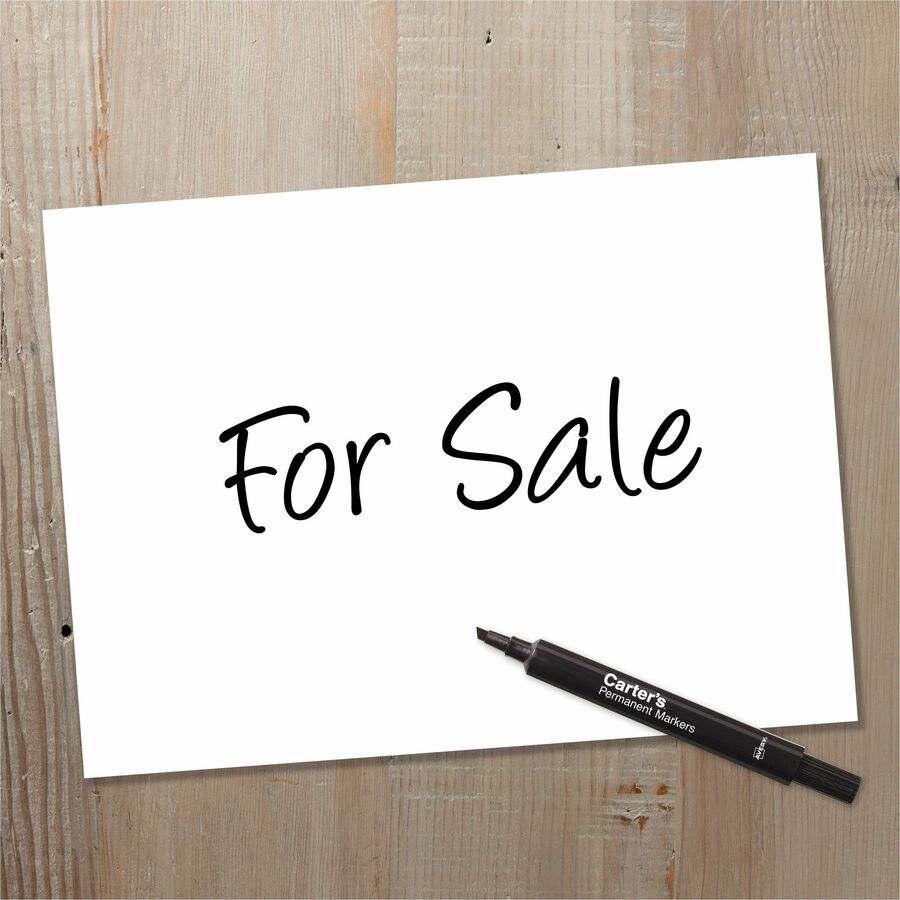 Carter's® Permanent Markers, Large Desk-Style, 12 Black (27178)