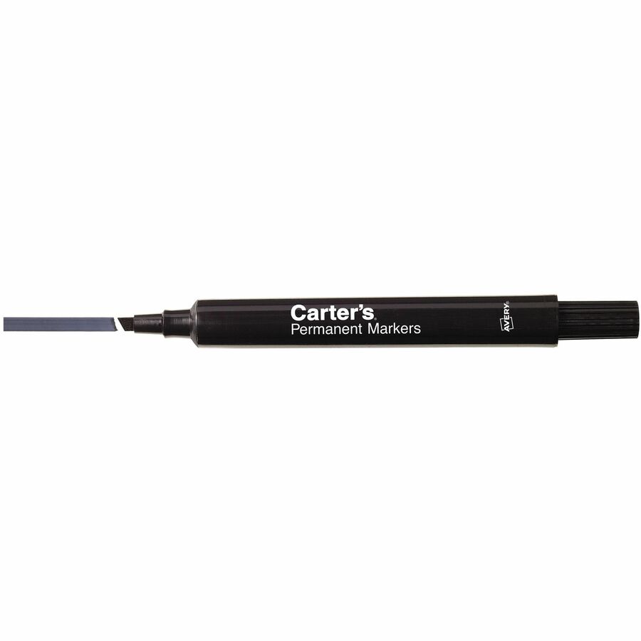 Carter's® Permanent Markers, Large Desk-Style, 12 Black (27178)