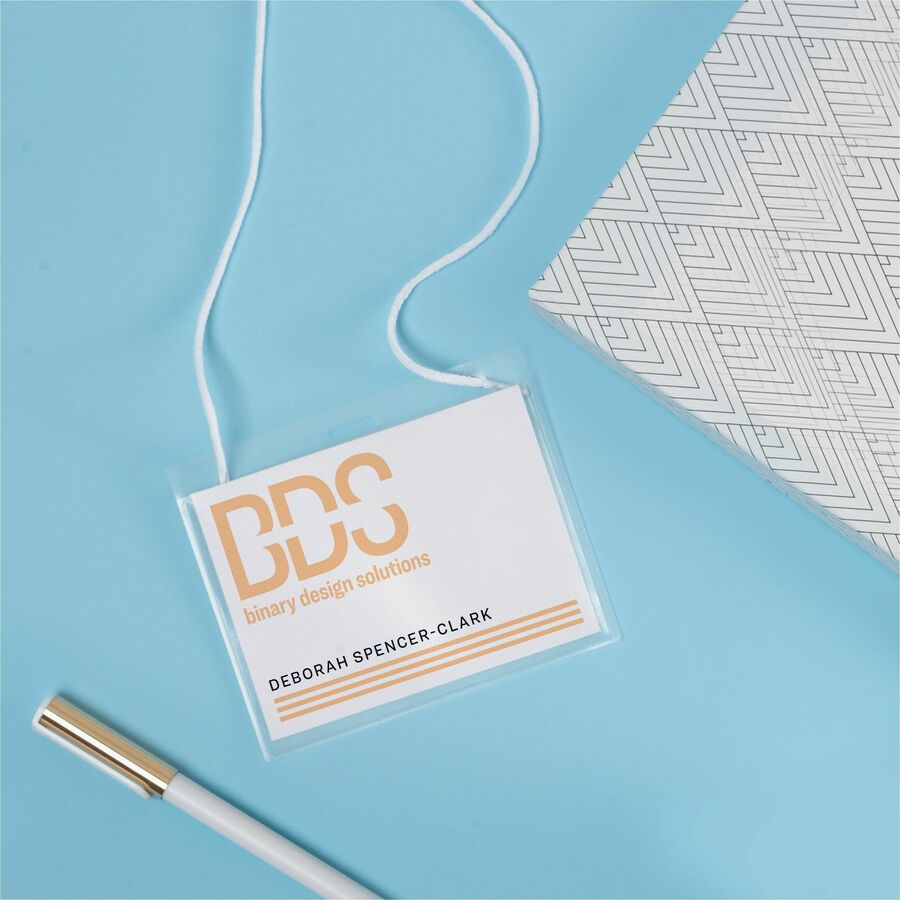 Avery® Name Badges with Cords, 3" x 4" , 50 Total (74520)
