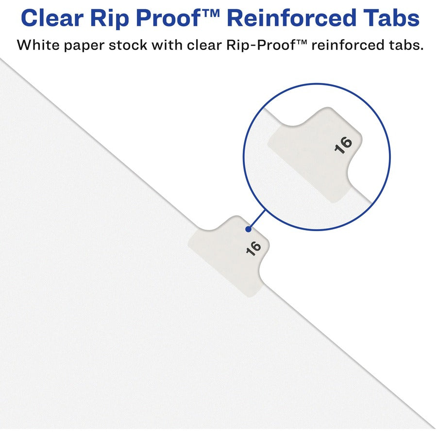 Avery® Side Tab Individual Legal Dividers